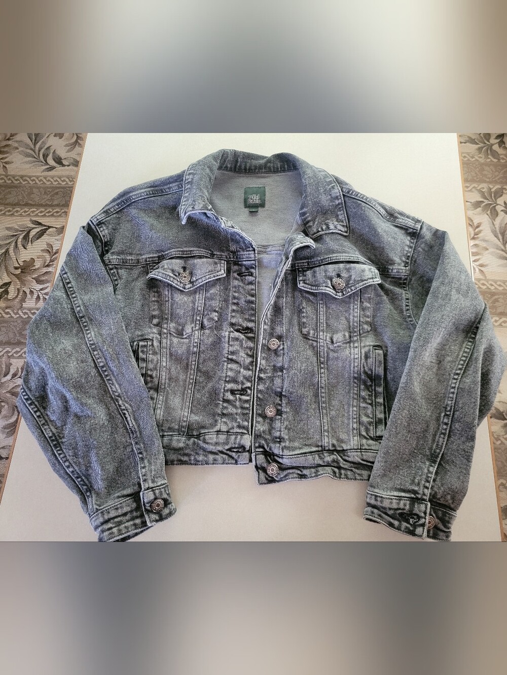 Wild Fable Stone Washed Black Denim Jacket